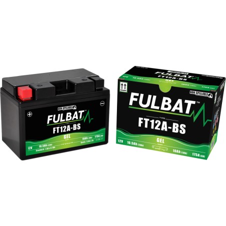 Motorcycle battery Fulbat FT12A-BS GEL 12V 10.5Ah 175A GEL – image 2