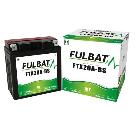 Batería de moto Fulbat FTX20A-BS 12V 18.9Ah 270A AGM