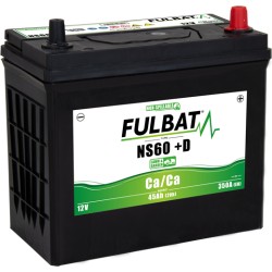 Lawnmower battery Fulbat NS60 +D 12V 45Ah 350A | baterias.com