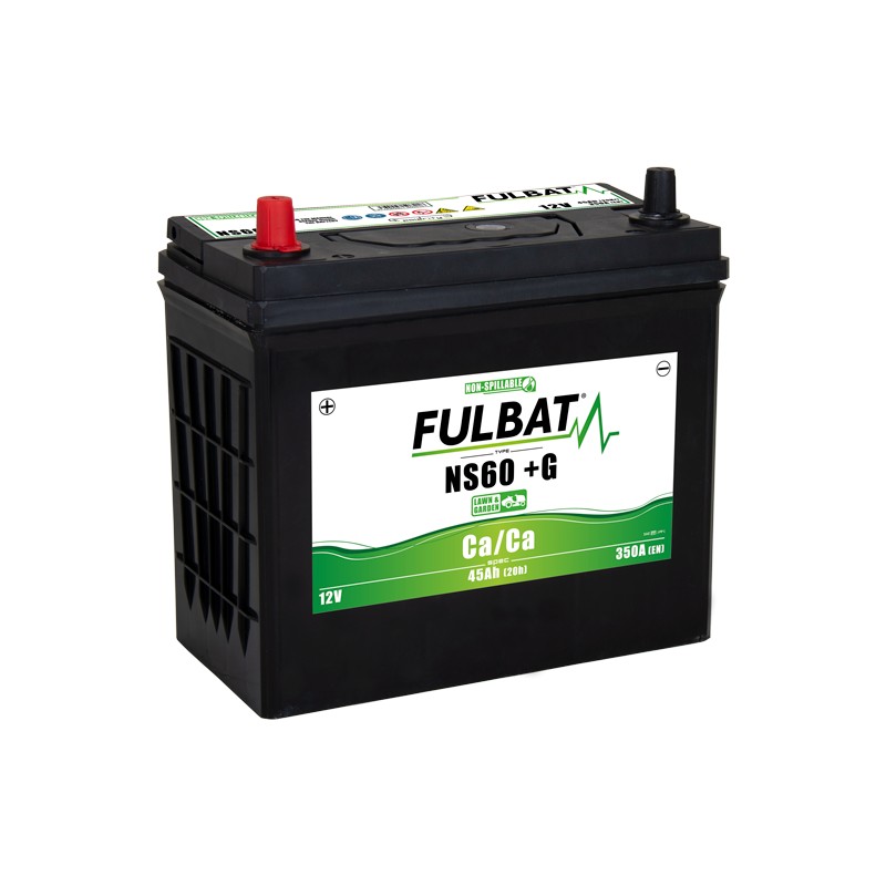 Batterie de tondeuse Fulbat NS60 +G 12V 45Ah 350A | baterias.com