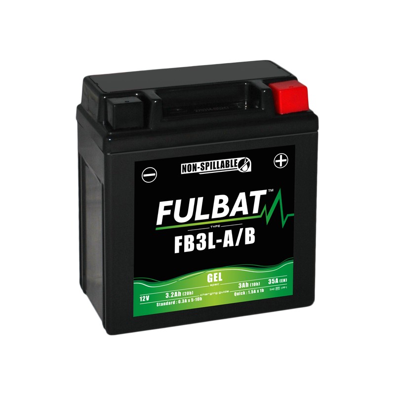 Motorcycle battery Fulbat FB3L-A/B GEL 12V 3.2Ah 35A GEL