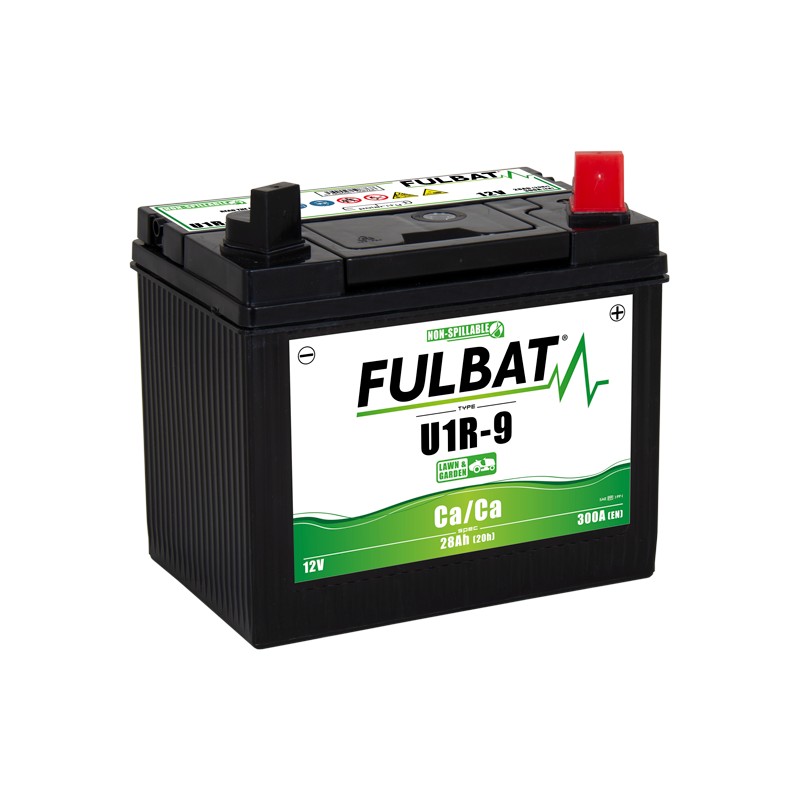 Lawnmower battery Fulbat U1R-9 Ca/Ca 12V 28Ah 300A | baterias.com