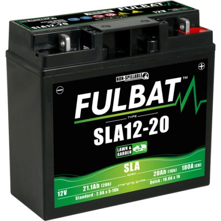 Lawnmower battery Fulbat SLA12-20 12V 21.1Ah 180A AGM