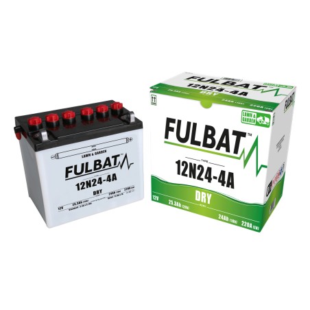 Lawnmower battery Fulbat 12N24-4A 24V 25.3Ah 220A | baterias.com