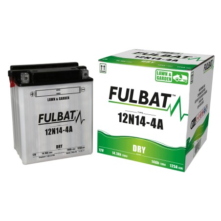 Lawnmower battery Fulbat 12N14-4A 14V 14.7Ah 125A | baterias.com