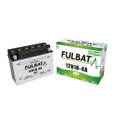 Lawnmower battery Fulbat 12N18-4A 18V 18.9Ah 170A | baterias.com