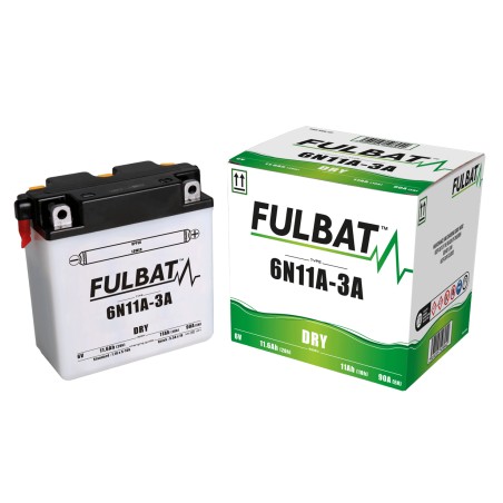 Batteria moto Fulbat 6N11A-3A 6V 11.6Ah 90A | baterias.com