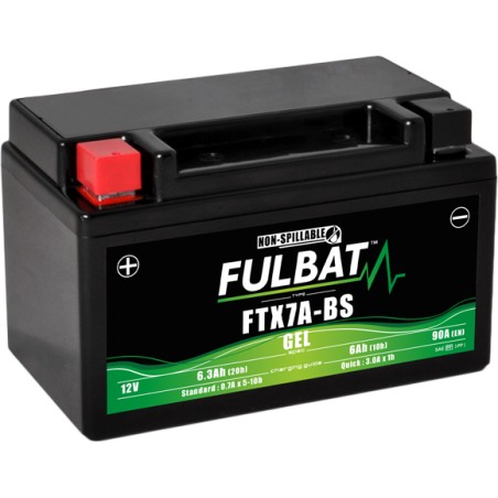 Motorcycle battery Fulbat FTX7A-BS GEL 12V 6.3Ah 90A GEL – image 2