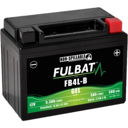 Motorradbatterie Fulbat FB4L-B GEL 12V 5.3Ah 50A GEL