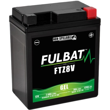 Motorcycle battery Fulbat FTZ8V GEL 12V 7.4Ah 120A GEL