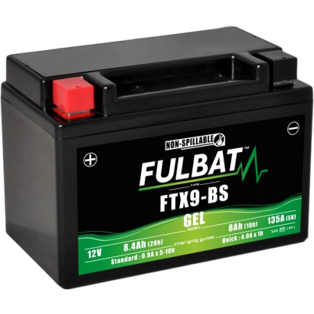 Batteria moto Fulbat FTX9-BS GEL 12V 8.4Ah 135A GEL