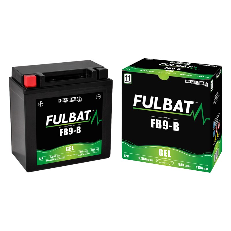 Motorcycle battery Fulbat FB9-B GEL 12V 9.5Ah 115A GEL