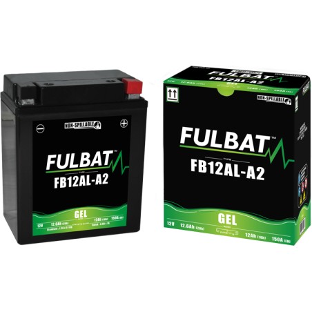 Batteria moto Fulbat FB12AL-A2 GEL 12V 12.6Ah 150A GEL