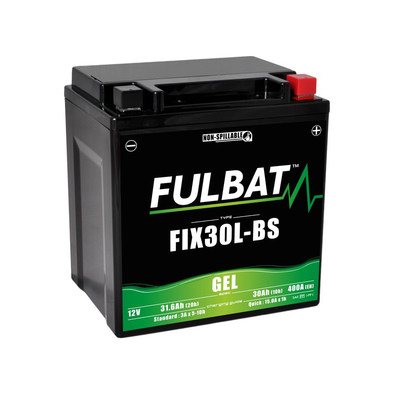 Motorcycle battery Fulbat FIX30L-BS GEL 12V 31.6Ah 400A GEL