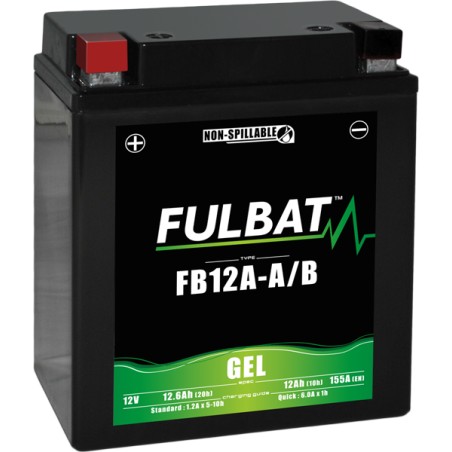 Motorcycle battery Fulbat FB12A-A/B GEL 12V 12.6Ah 155A GEL