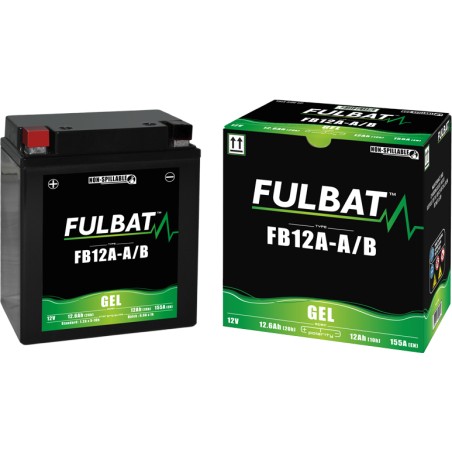 Batteria moto Fulbat FB12A-A/B GEL 12V 12.6Ah 155A GEL – immagine 2