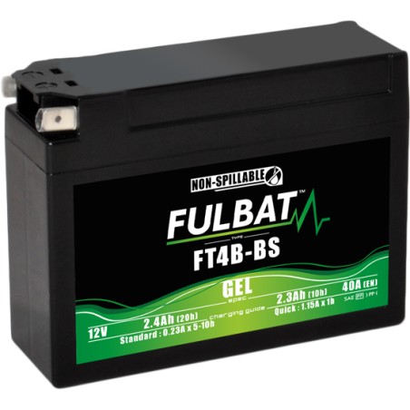 Motorcycle battery Fulbat FT4B-BS GEL 12V 2.4Ah 40A GEL