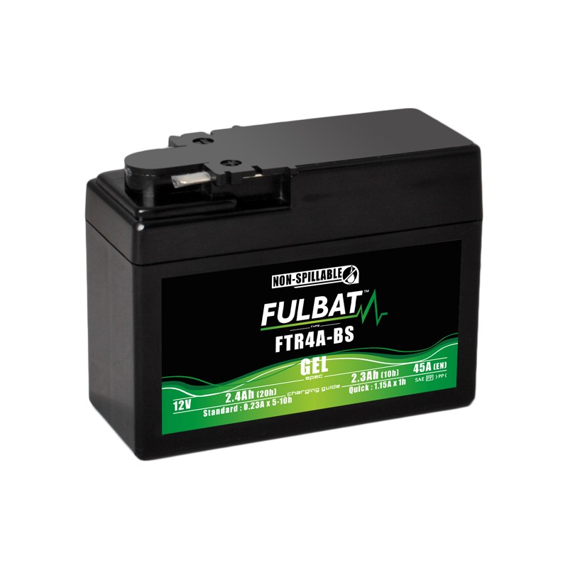 Motorcycle battery Fulbat FTR4A-BS GEL 12V 2.4Ah 45A GEL