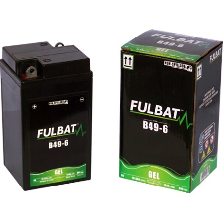 Motorcycle battery Fulbat B49-6 GEL 6V 10.5Ah 80A GEL