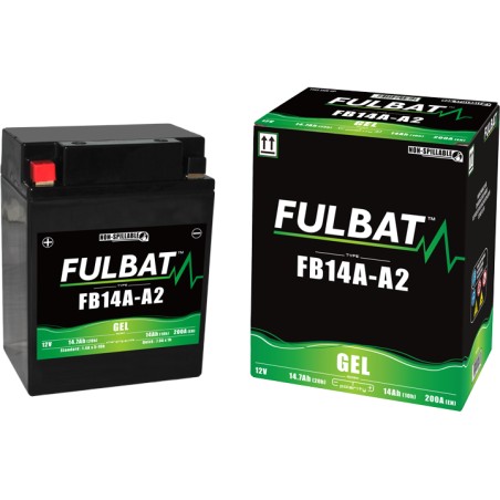 Motorcycle battery Fulbat FB14A-A2 GEL 12V 14.7Ah 200A GEL
