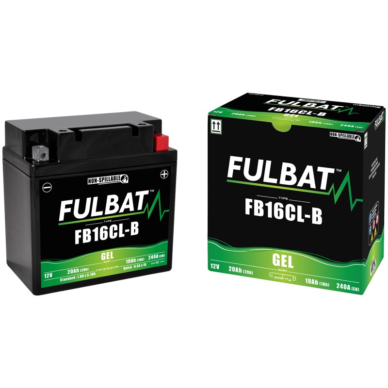Batteria moto Fulbat FB16CL-B GEL 12V 20Ah 240A GEL