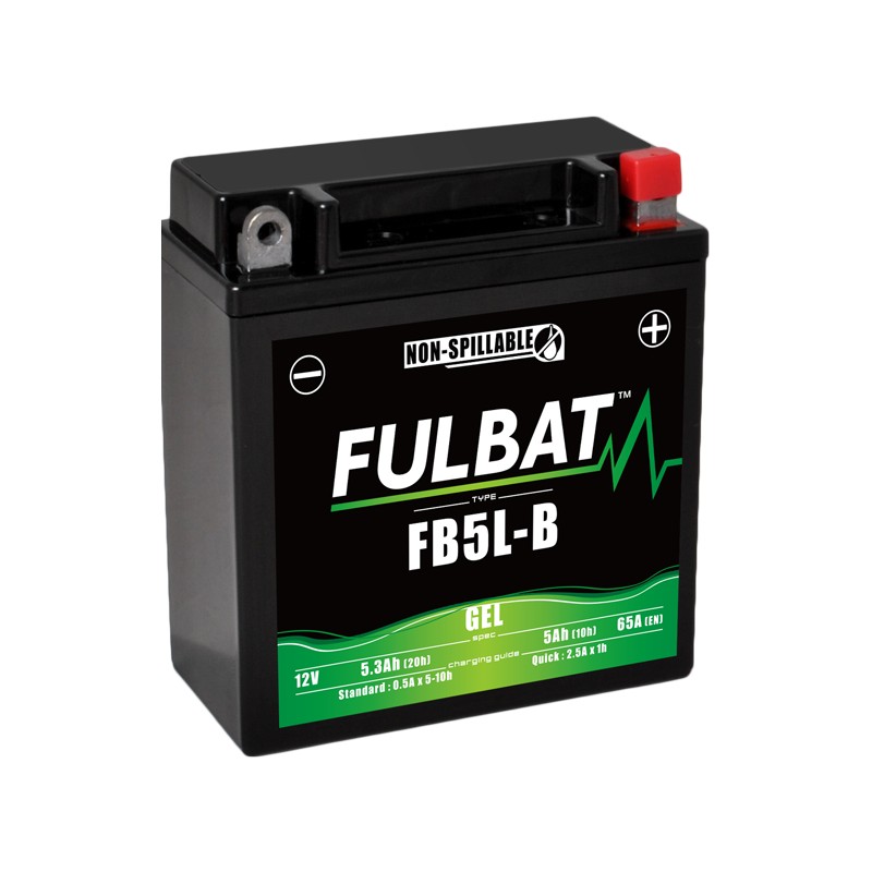 Motorcycle battery Fulbat FB5L-B GEL 12V 5.3Ah 65A GEL