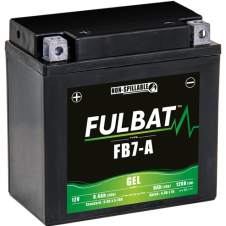 Batería de moto Fulbat FB7-A GEL 12V 8.4Ah 120A GEL