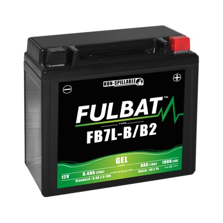 Motorradbatterie Fulbat FB7L-B/B2 GEL 12V 8.4Ah 100A GEL
