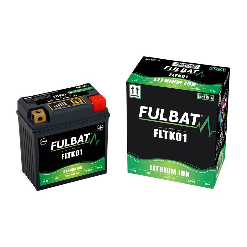 Motorradbatterie Fulbat FLTK01 2Ah 140A LiFePO4 | baterias.com