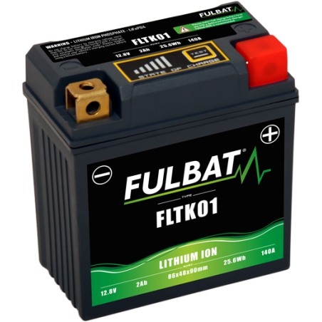 Batteria moto Fulbat FLTK01 2Ah 140A LiFePO4 | baterias.com