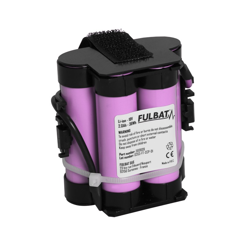 Rasenmäher-Batterie Fulbat FL-HU01 18V 2Ah Li-Ion | baterias.com