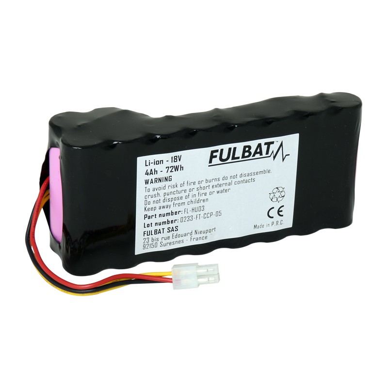 Rasenmäher-Batterie Fulbat FL-HU03 18V 4Ah Li-Ion | baterias.com