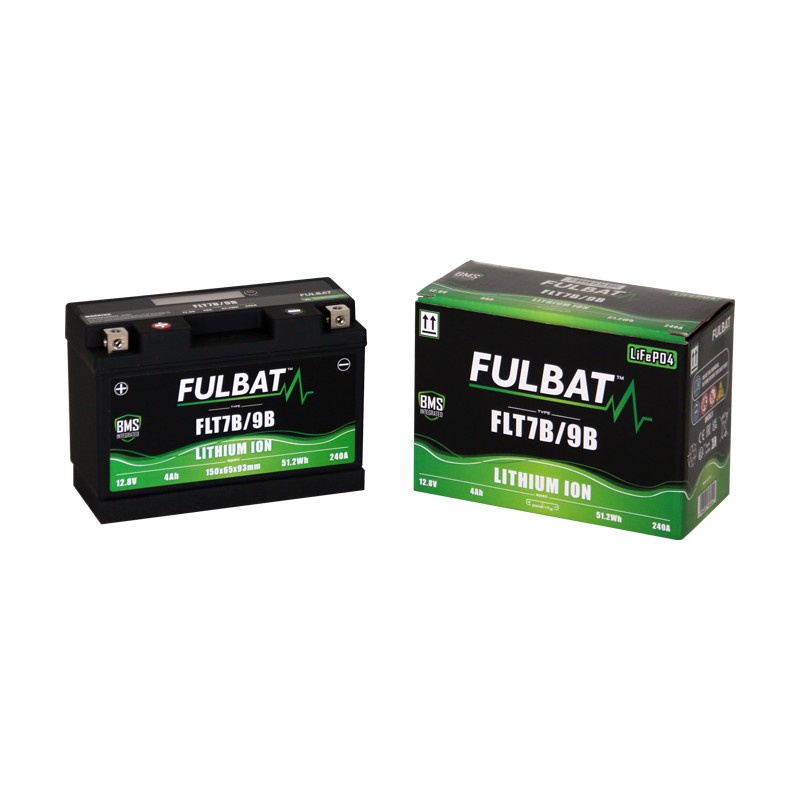 Batería de moto Fulbat FLT7B/9B 4Ah 240A LiFePO4 | baterias.com