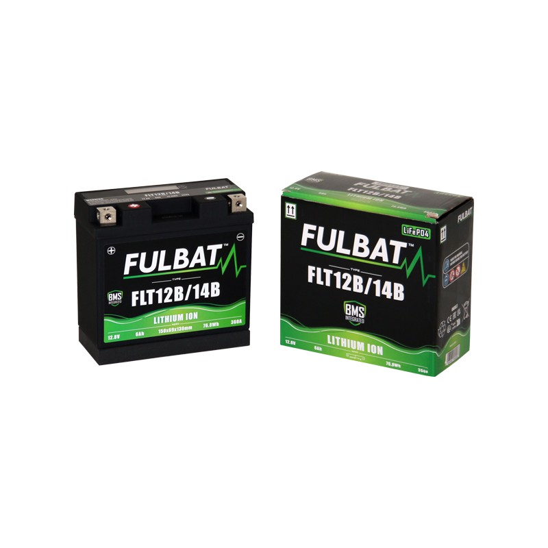 Batteria moto Fulbat FLT12B/14B 6Ah 360A LiFePO4 | baterias.com