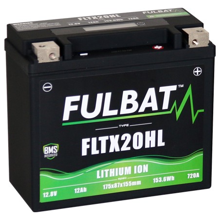 Batería de moto Fulbat FLTX20HL 12Ah 720A LiFePO4 | baterias.com