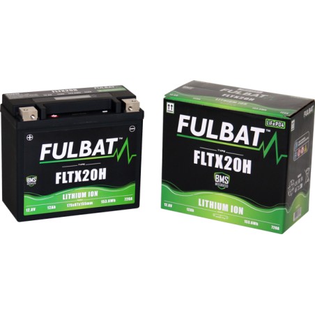 Motorcycle battery Fulbat FLTX20H 12Ah 720A LiFePO4