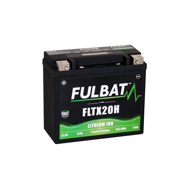 Batteria moto Fulbat FLTX20H 12Ah 720A LiFePO4 | baterias.com