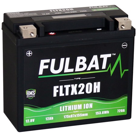 Motorcycle battery Fulbat FLTX20H 12Ah 720A LiFePO4