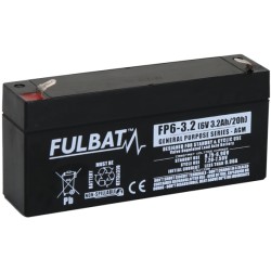 Stationärbatterie USV Fulbat FP6-3.2 6V 3.2Ah AGM | baterias.com