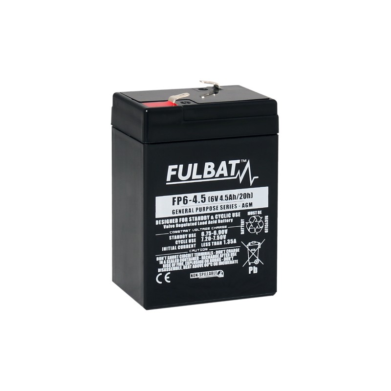 Stationärbatterie USV Fulbat FP6-4.5 6V 4.5Ah AGM | baterias.com