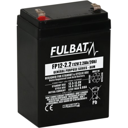 Stationary UPS battery Fulbat FP12-2.2 12V 2.2Ah AGM