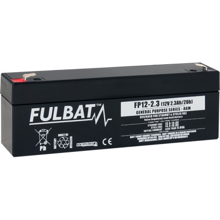 Batería estacionaria SAI/UPS Fulbat FP12-2.3 12V 2.3Ah AGM