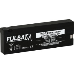 Batería estacionaria SAI/UPS Fulbat FP12-2.3C 12V 2.3Ah AGM
