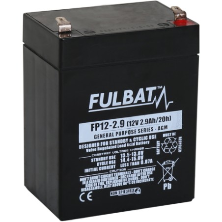 Batteria stazionaria UPS Fulbat FP12-2.9 12V 2.9Ah AGM