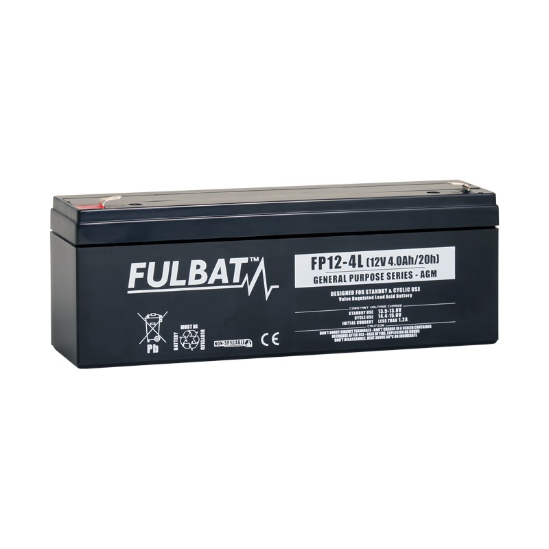 Stationary UPS battery Fulbat FP12-4L 12V 4Ah AGM | baterias.com
