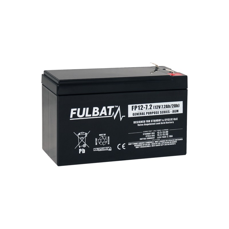 Batteria per rasaerba Fulbat FP12-7-2 12V 7.2Ah AGM