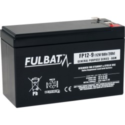 Batteria stazionaria UPS Fulbat FP12-9 12V 9Ah AGM | baterias.com