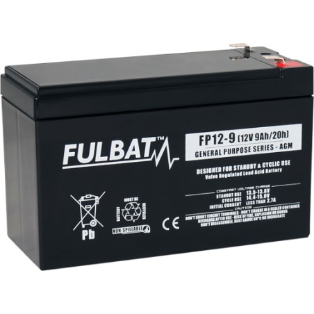 Stationärbatterie USV Fulbat FP12-9 12V 9Ah AGM | baterias.com