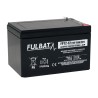Lawnmower battery Fulbat FP12-12 12V 12Ah AGM | baterias.com