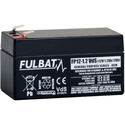 Batería de cortacésped Fulbat FP12-12 12V 12Ah AGM | baterias.com